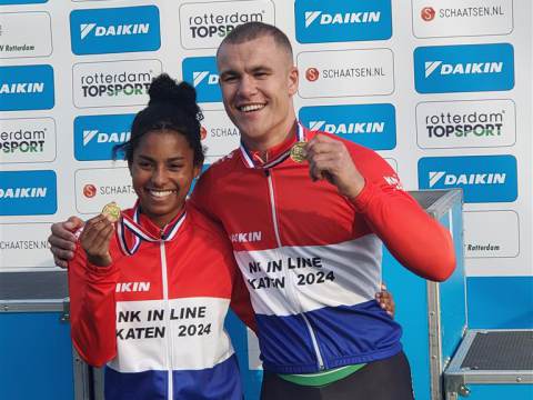 Nationale titel op 100 en 200 meter inlineskaten voor Lataesha Narin